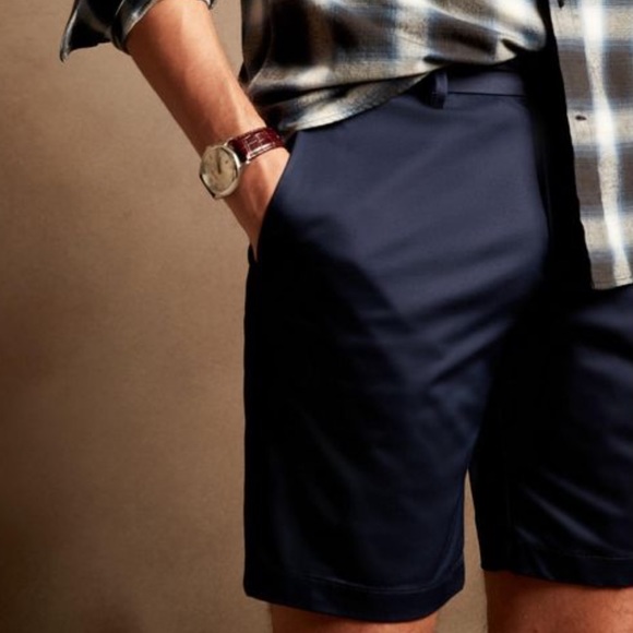 Banana Republic 9" Luxe City Short With Core Temp Technology Navy - Picture 16 of 16